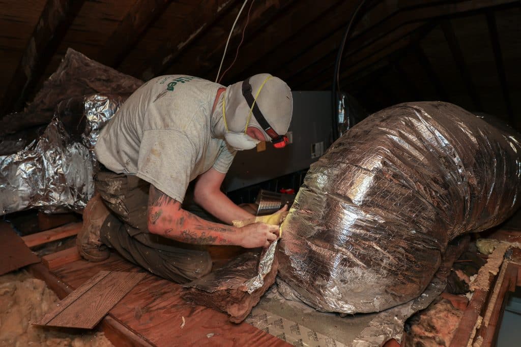 Insulation in the attic