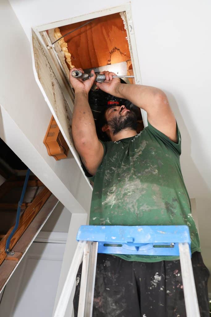 GreenLife Employee checking wents