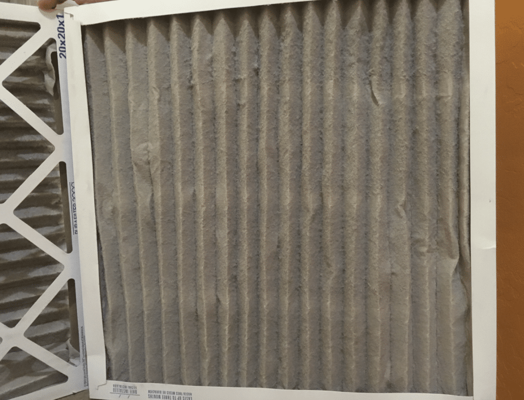 Air filter that needs replacement