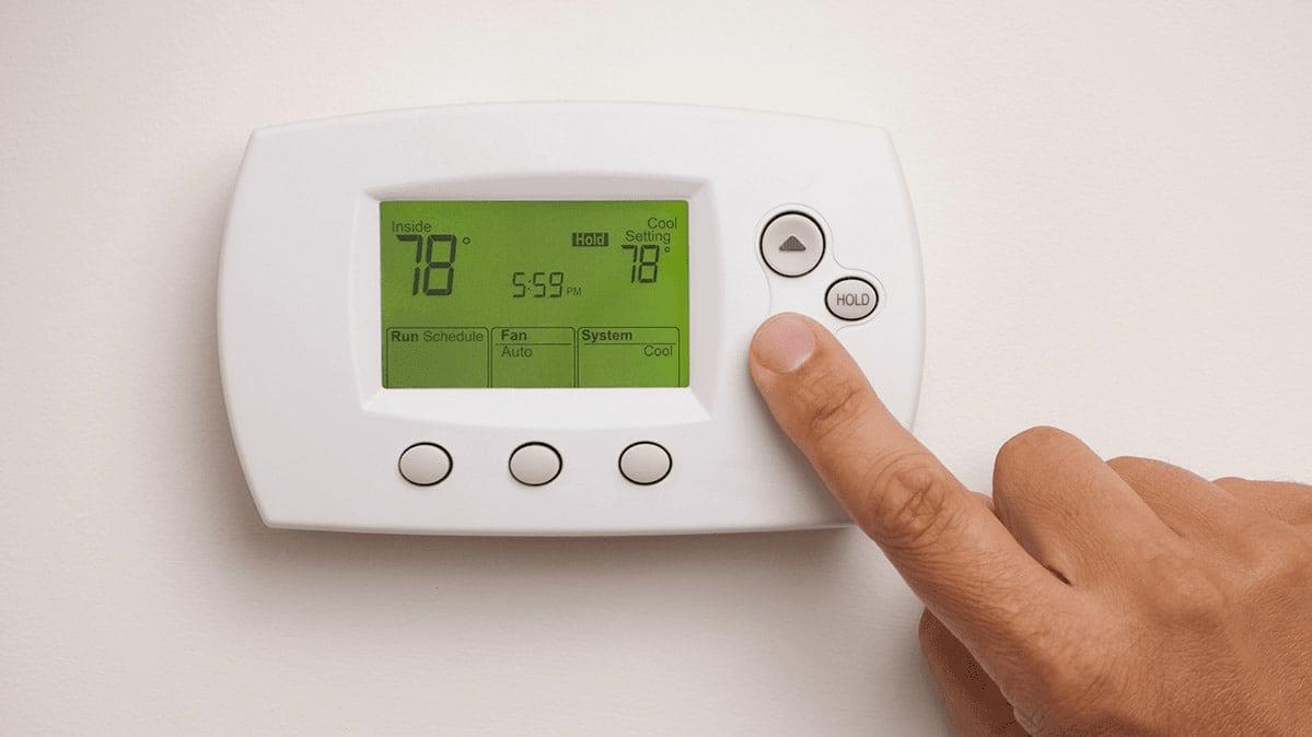 Thermostat set at 78