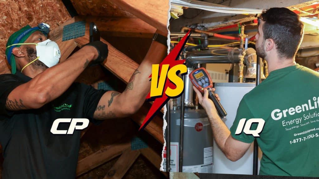 Comfort Partners vs IQ — GreenLife Energy Solutions home energy upgrades